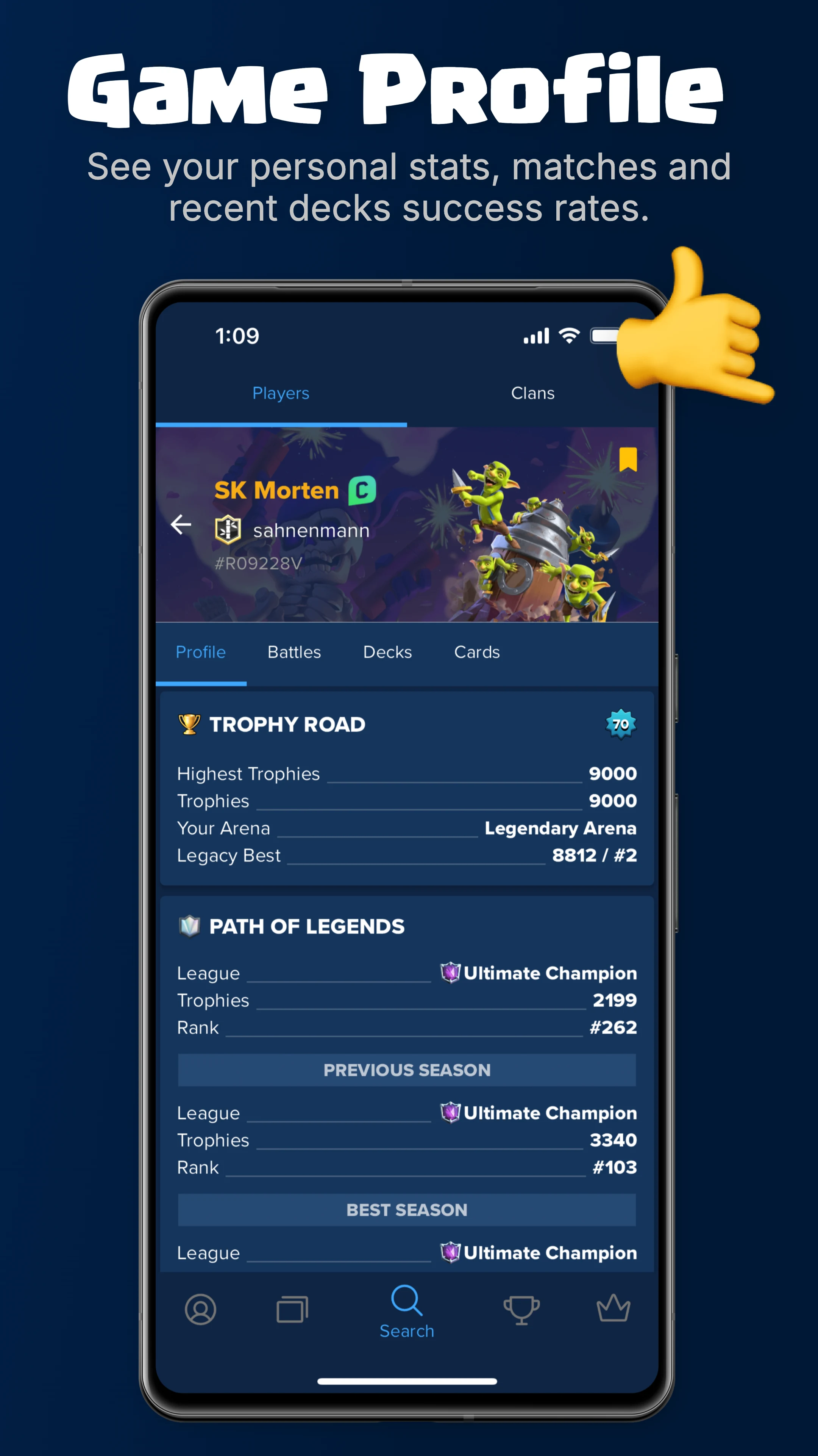 Stats Royale for Clash Royale screenshot