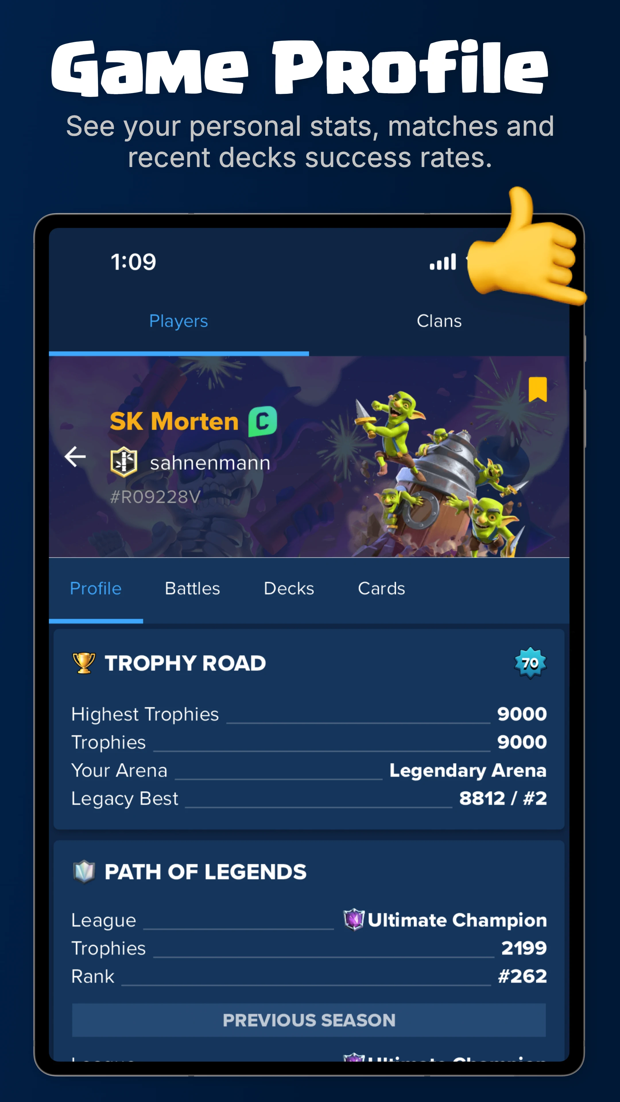 Stats Royale for Clash Royale screenshot